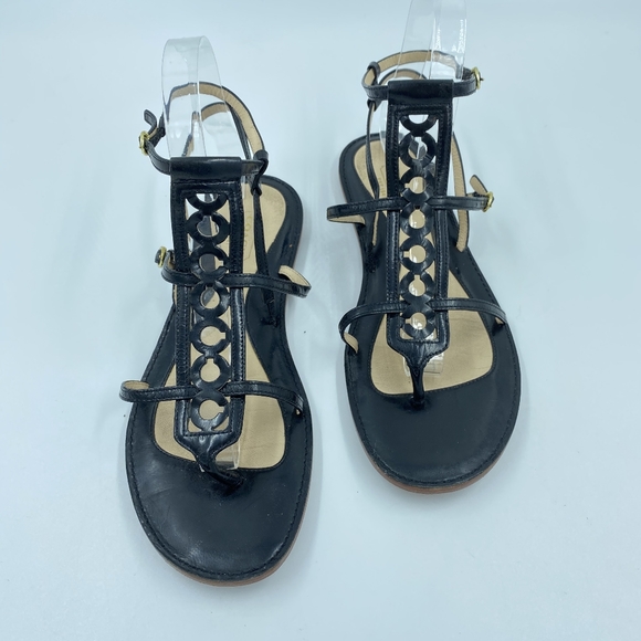 COACH Patent Leather Geralynn Gladiator Sandals Sz 8 - Picture 2 of 8